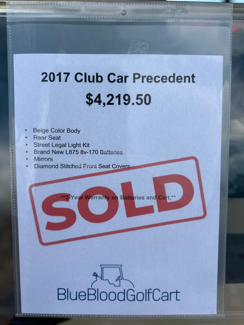 2017 Club Car Precedent - Image 8