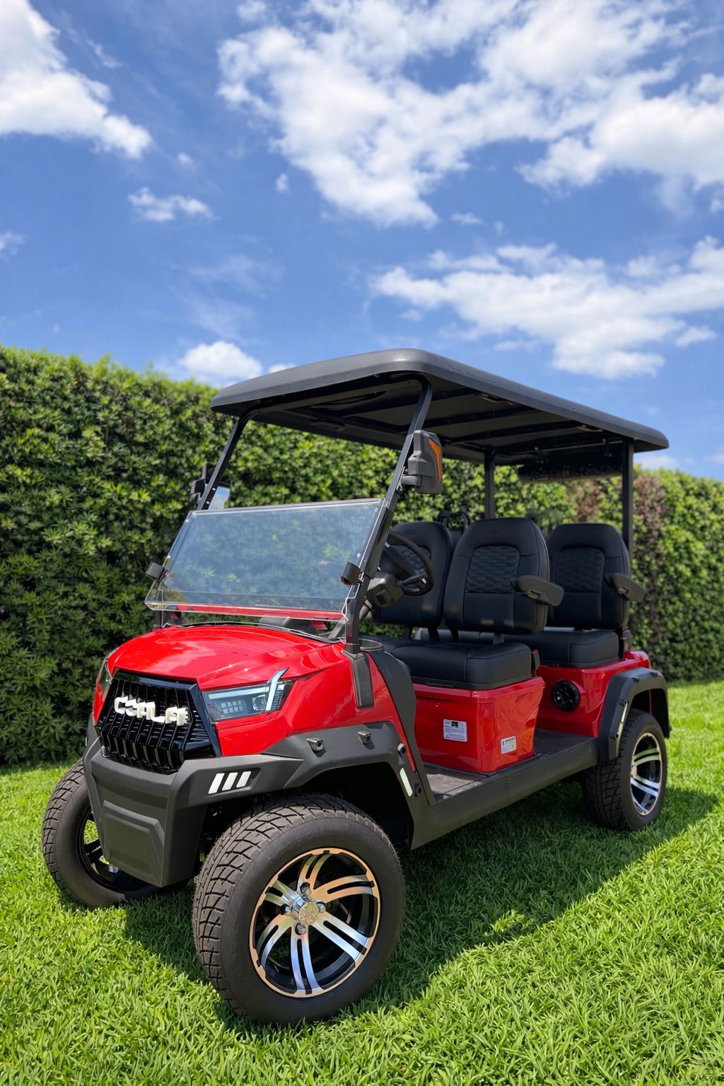GOLF CART COALA – RED 4 SEATER